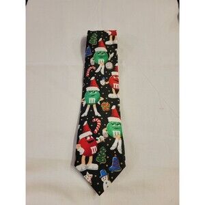 Vintage Ralph Marlin  M&M Christmas Cookies & Candies Men's Tie NWT